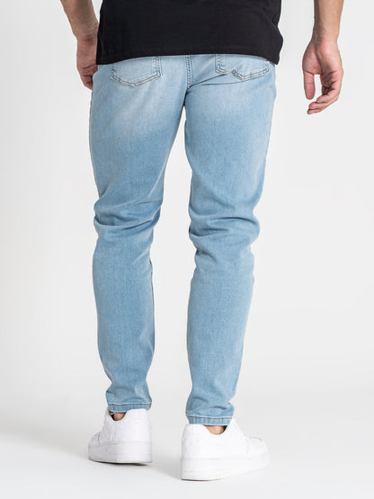 Light Blue Carrot Leg Jeans