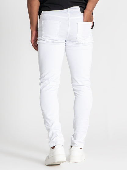 White Slim Fit Jeans