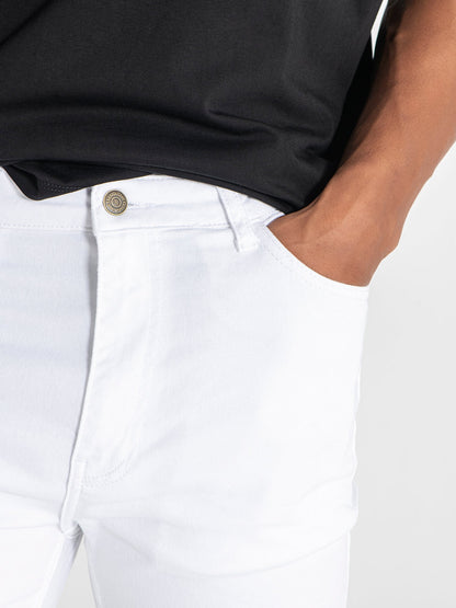 White Slim Fit Jeans