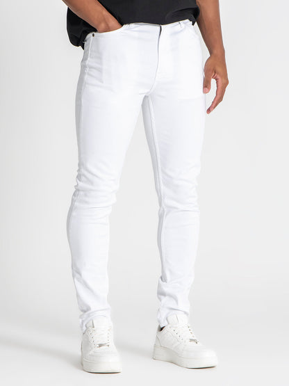 White Slim Fit Jeans