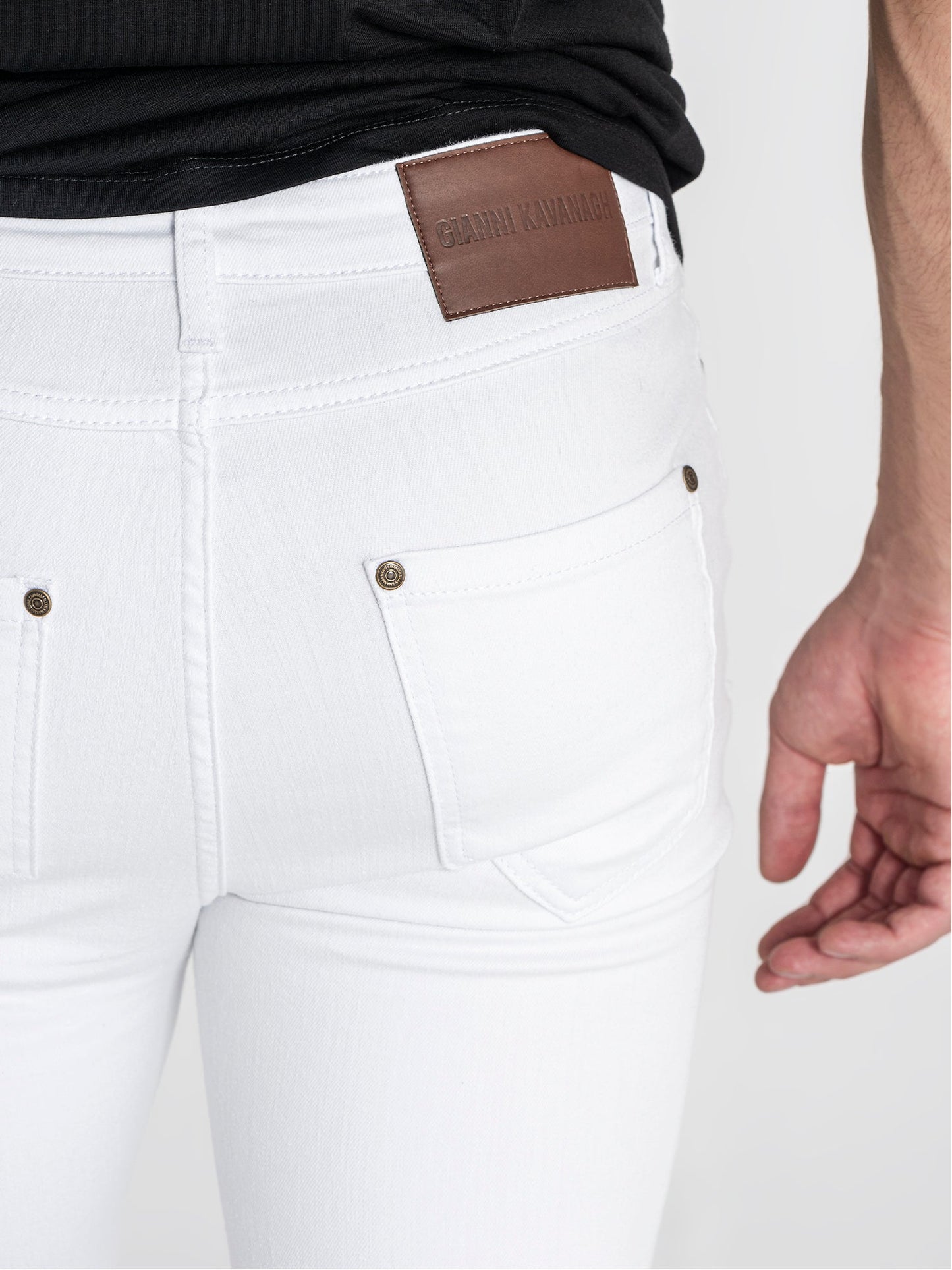 White Core Skinny Jeans