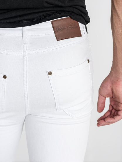 White Core Skinny Jeans