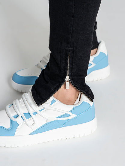 Black Button Up Zipper Jeans