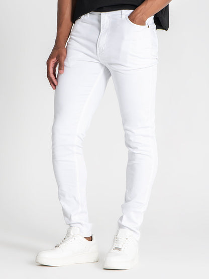 White Slim Fit Jeans