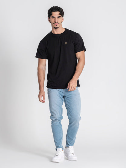 Light Blue Carrot Leg Jeans