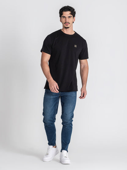 Dark Blue Carrot Leg Jeans