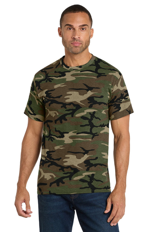 Mens Core Short Sleeve Crewneck T-Shirt - Military Camo