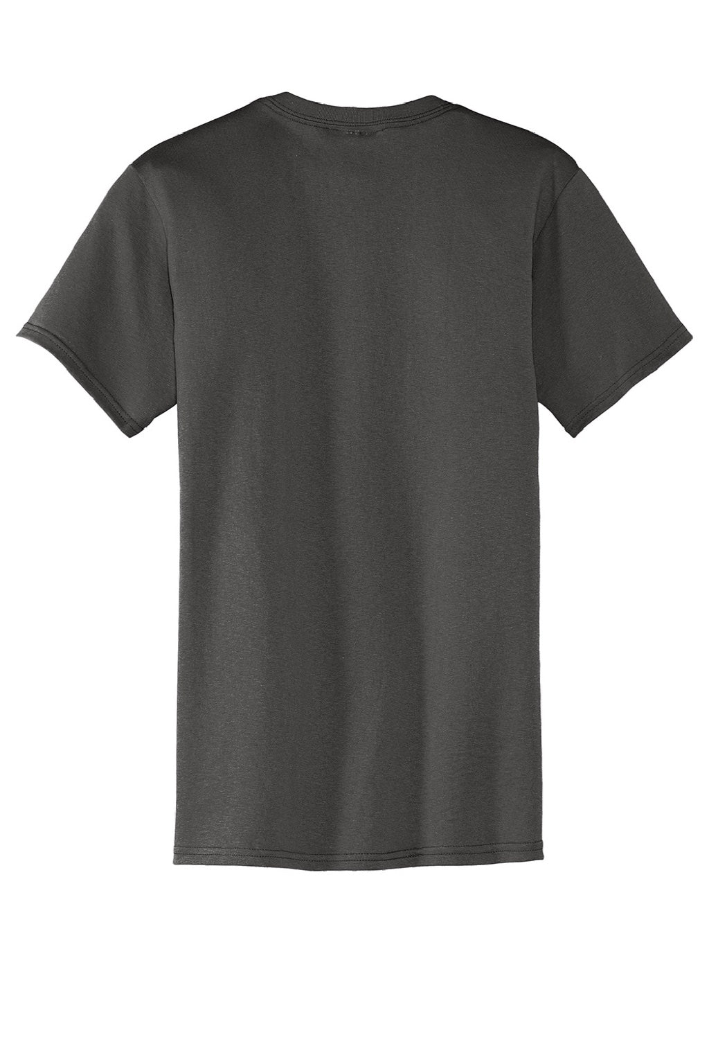 Mens Core Short Sleeve Crewneck T-Shirt w/ Pocket - Charcoal Grey