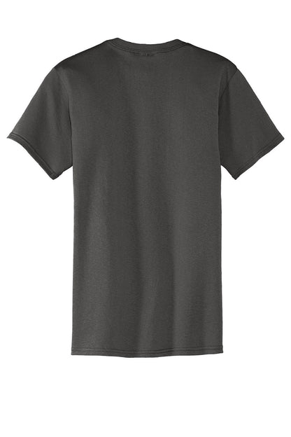 Mens Core Short Sleeve Crewneck T-Shirt w/ Pocket - Charcoal Grey