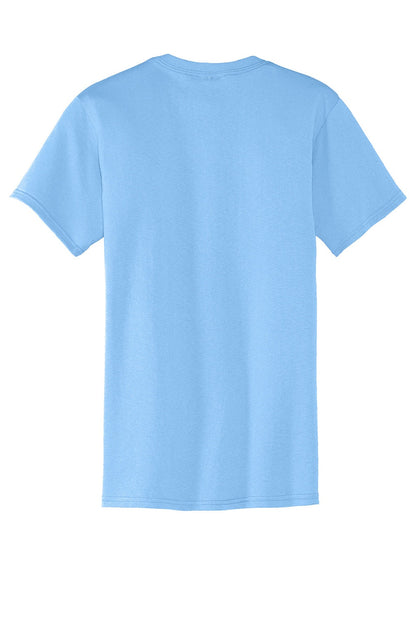 Mens Core Short Sleeve Crewneck T-Shirt w/ Pocket - Light Blue