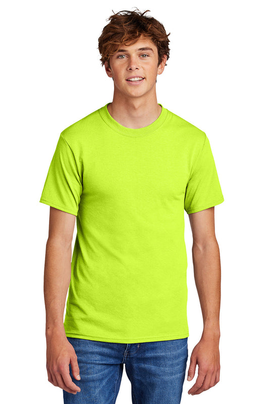 Mens Core Short Sleeve Crewneck T-Shirt - Safety Green