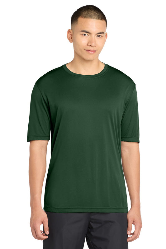 Sport-Tek Mens Competitor Moisture Wicking Short Sleeve Crewneck T-Shirt - Forest Green