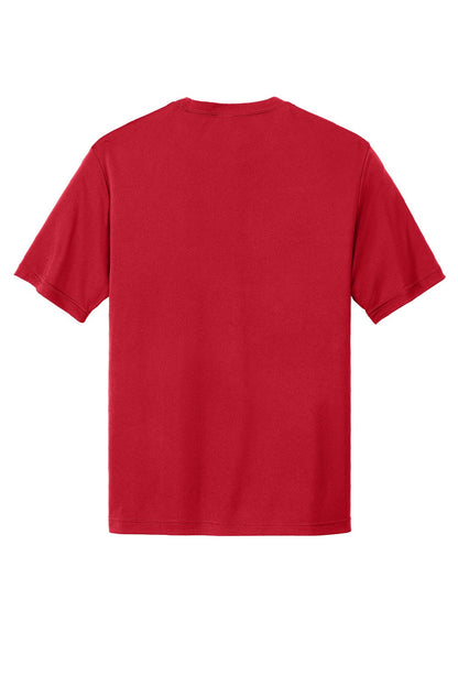 Sport-Tek Mens Competitor Moisture Wicking Short Sleeve Crewneck T-Shirt - True Red