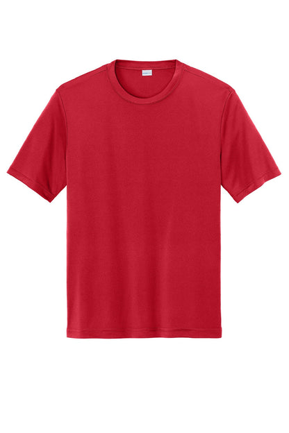 Sport-Tek Mens Competitor Moisture Wicking Short Sleeve Crewneck T-Shirt - True Red
